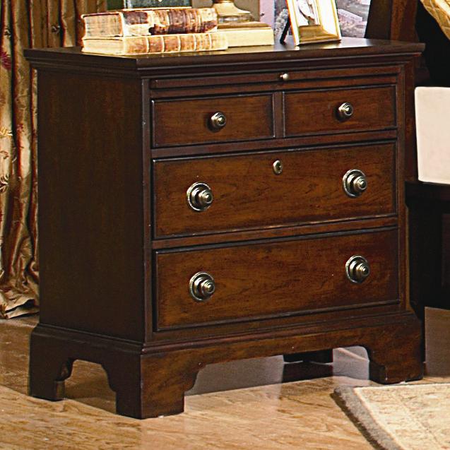 Vaughan Furniture Traditional 3 Drawer Nightstand with Shelf